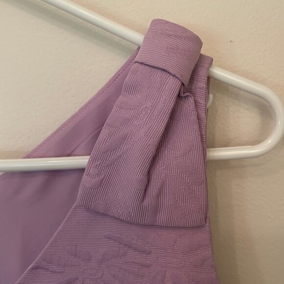 NWT Talbots lavender floral Matelassé Bow Detail Shift Dress sz 10--SOLD OUT - Picture 9 of 15